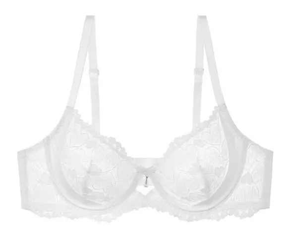 Red Party Lingerie Set for Women Ultra-Thin Minimizer Bra Large Bust D-Cup Look Smaller Plus Size Curvy Sexy Lace Underwear XXXL