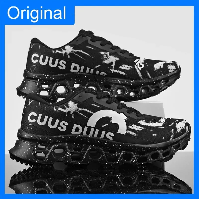 Men Sneakers High-quality Mesh Breathable Hollow Out Soft Sole Rebound Anti Slip Marathon Sports Shoes Comfort Outdoor Running