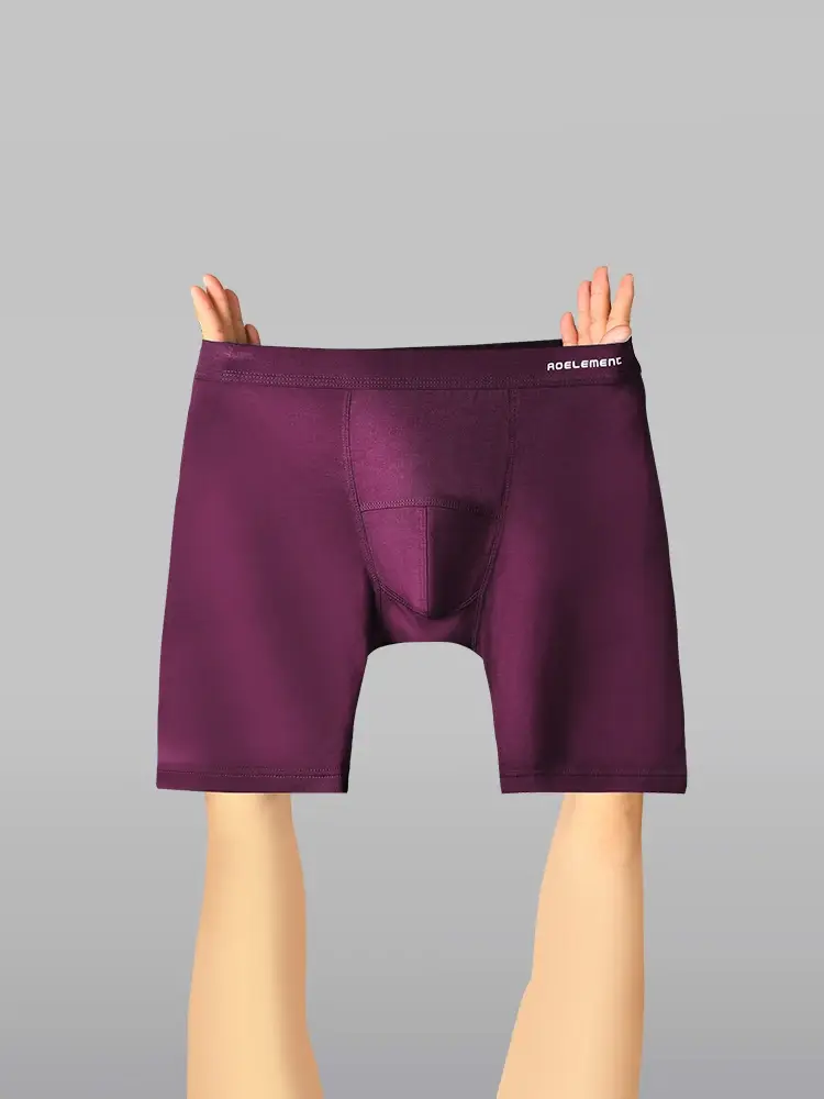 Celana Dalam Olahraga Kaki Anti Aus Pria Celana Boxer Modal Lima Kuartal Celana boxer lari panjang dan cepat kering — image 5