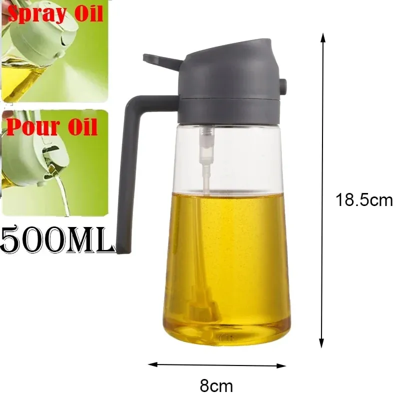תרסיס שמני מטבח תרסיס שמן זית Cruet ספריי בית מטבח מטיגון אוויר תרסיס קמפינג מנגל בישול בקבוק שמן פלסטיק 200/300 מ"ל/500 מ"ל