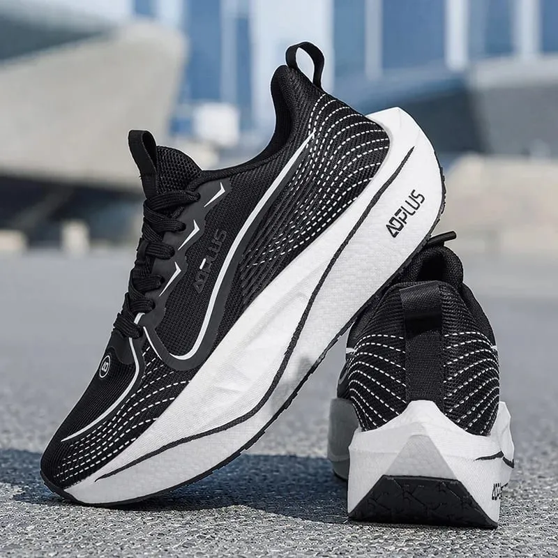 Men Marathon Running Shoes Sports Walking CarbonPlate Breathable Lightweight Comfortable Women Athletic Casual Sneakers Outdoor