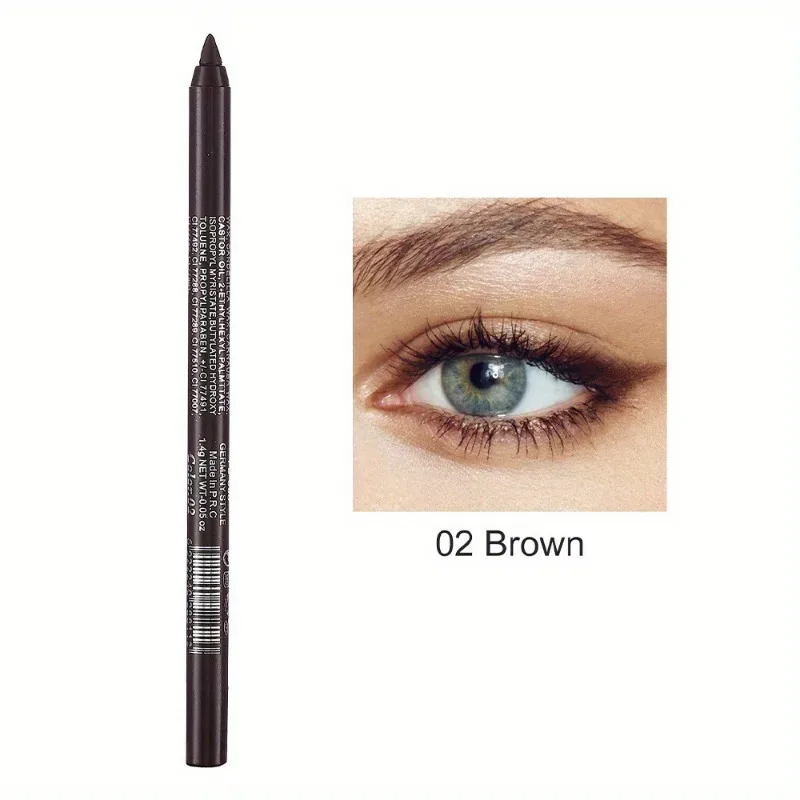 17 Colors Pearlescent Eyeliner Pencil Waterproof Long-lasting Colorful Matte Smooth High Pigment Eye Liner Shadow Pen Eye Makeup
