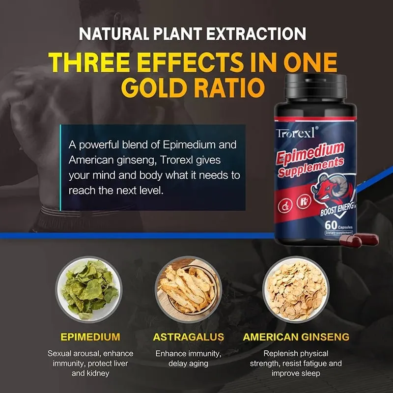 Herb Eleuthero Root Wolfberry for Men - Extr Male Supplement with Epimedium & Panax Ginseng Extract