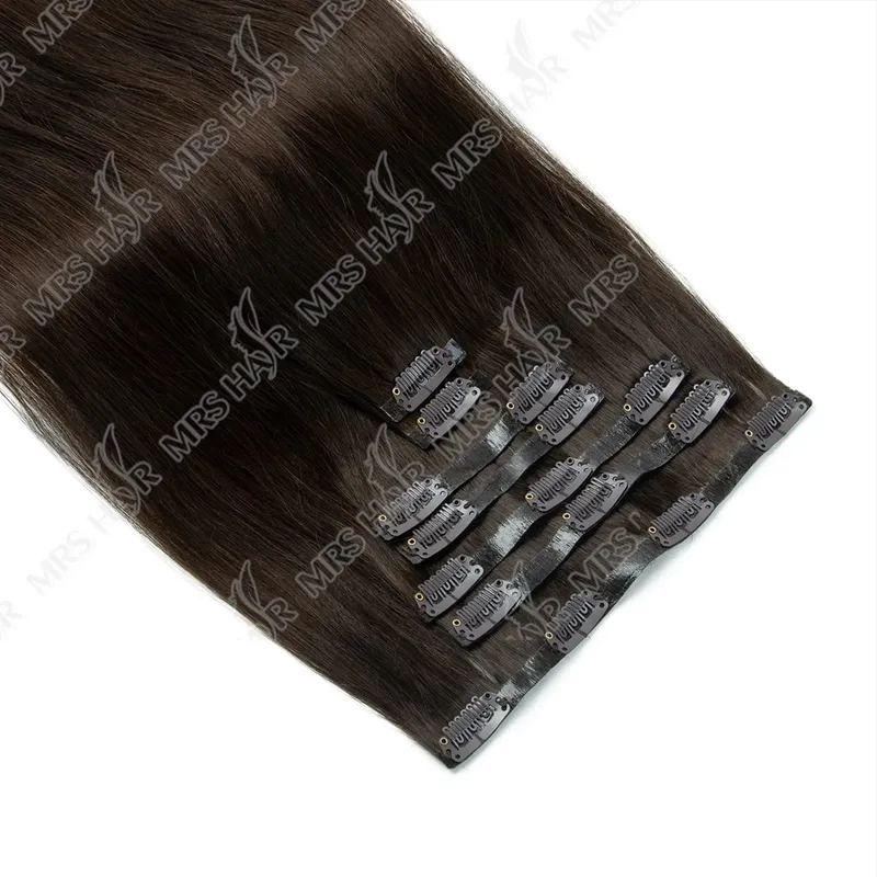 Extensiones de cabello humano Invisible con Clip de PU, trama de cinta de PU inyectada, 7 unidades/juego, 12-24 pulgadas, 100G, 120G, uso cómodo