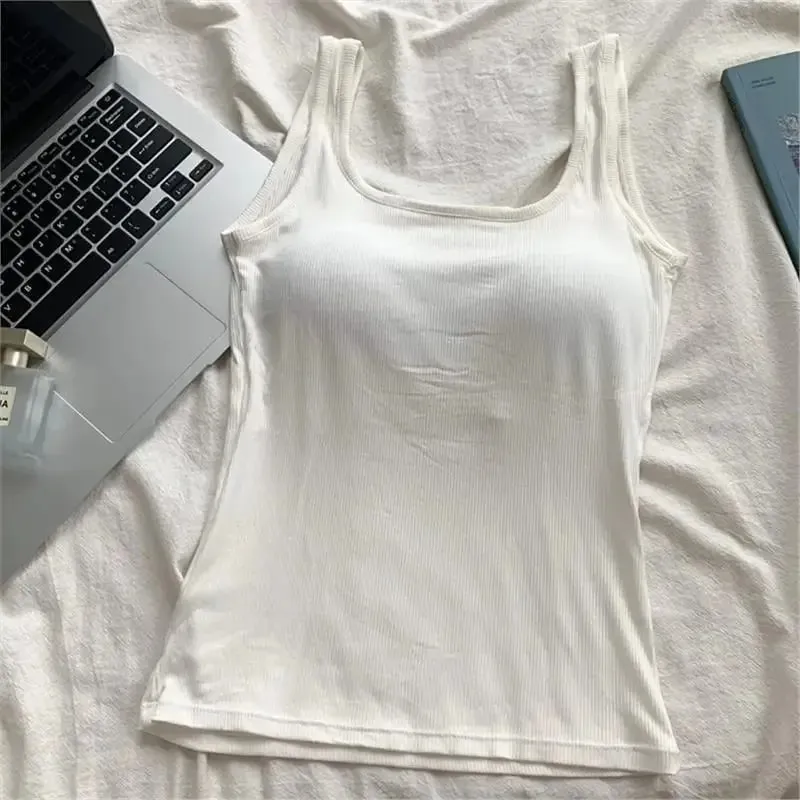 Red Bal Strap Vest Women's Tight Elastic ort Top with Chest Pad ort Wrap Chest irt Autumn Outdoor Wear Sports Top