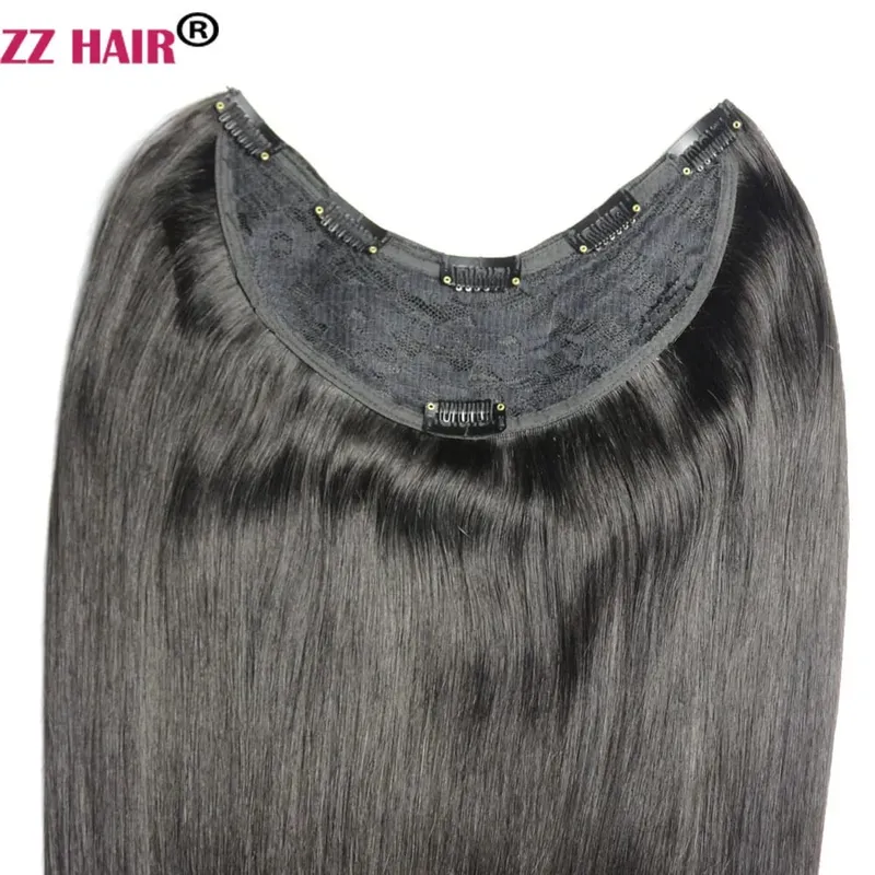 100% Brazilian Human Remy Hair Extension 120g-200g 16"-26" U Piece WIg Clip-in Natural Straight