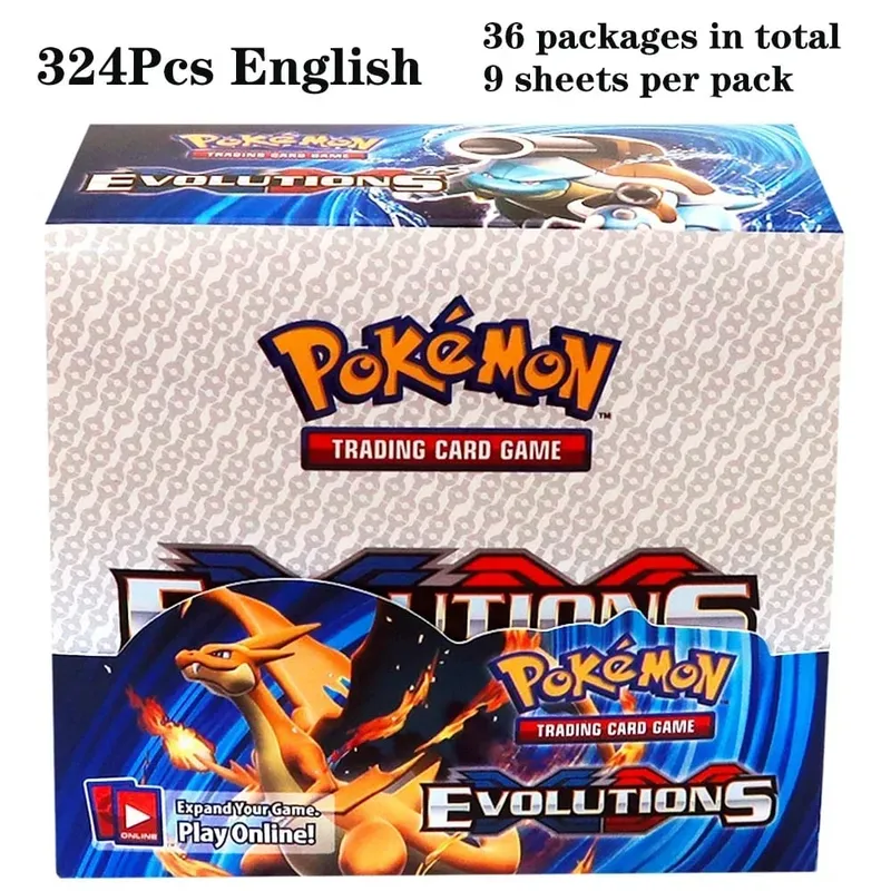 324 pièces Pokemon TCG: épée et bouclier tempête obligations Booster boîte jeu de cartes à collectionner carte Pokemon enfants jouets jeu de société