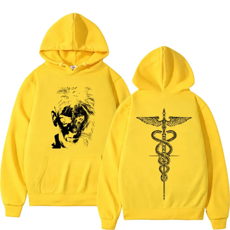 El Matador Ilia Topuria Tattoo Graphic Hoodies Men Women Harajuku Classic Gothic Sweatshirt Casual High Quality Oversized Hoodie