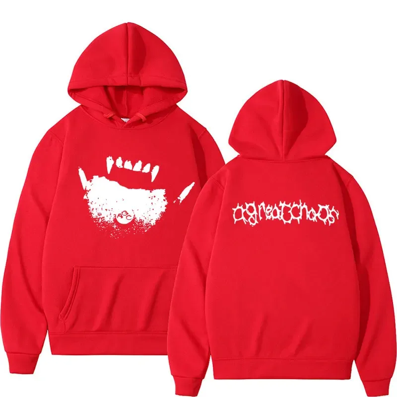 Ken Carson AGC Actual Hate Teen X Vamp Hoodie Harajuku Fashion Trend Y2K Sweatshirts Men Women Chaos Opium Merch Hoodie