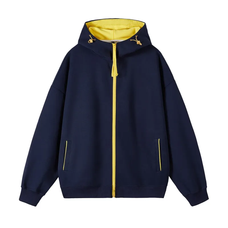 2026 Spring Cotton Hooded Hoodies Men Fashion Youthful Vitality Casual Outerwear Mens Zipper Hoodie Coat Hooded Sweatshirt Tops