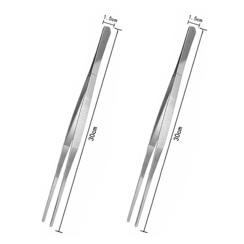 Stainless Steel Multifunction Barbecue Tongs Food Clip BBQ Kitchen Gadgets Cooking Tweezers Buffet Tool CFQJ006