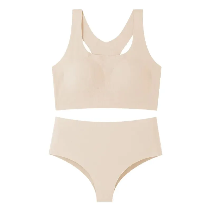Women's Seamless Bra and Panty Set Racerback Smooth Everyday Lingerie 2026
