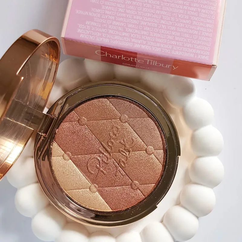 Charlotte Brand Senaste Stil 9 Färger Ögonskuggspalett & Högglans Reparation Ädelstensskiva Natur Lätt att färga Tilbury Cosmetics