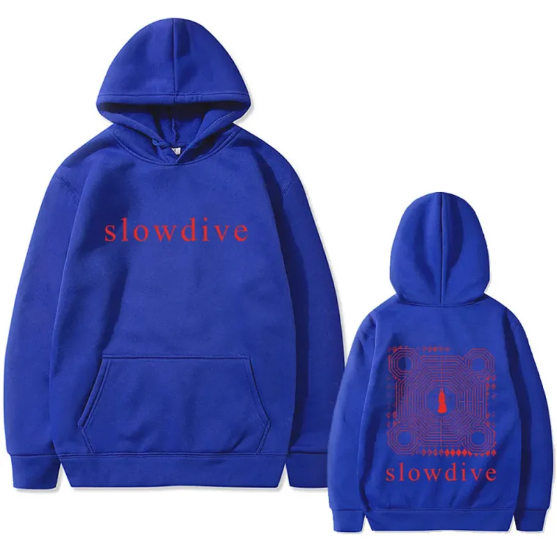 Rock Band Slowdive Everything Is Alive Print Hoodie Tour 90s Classic Vintage Men Women Oversized Streetwear Male Casual Hoodies