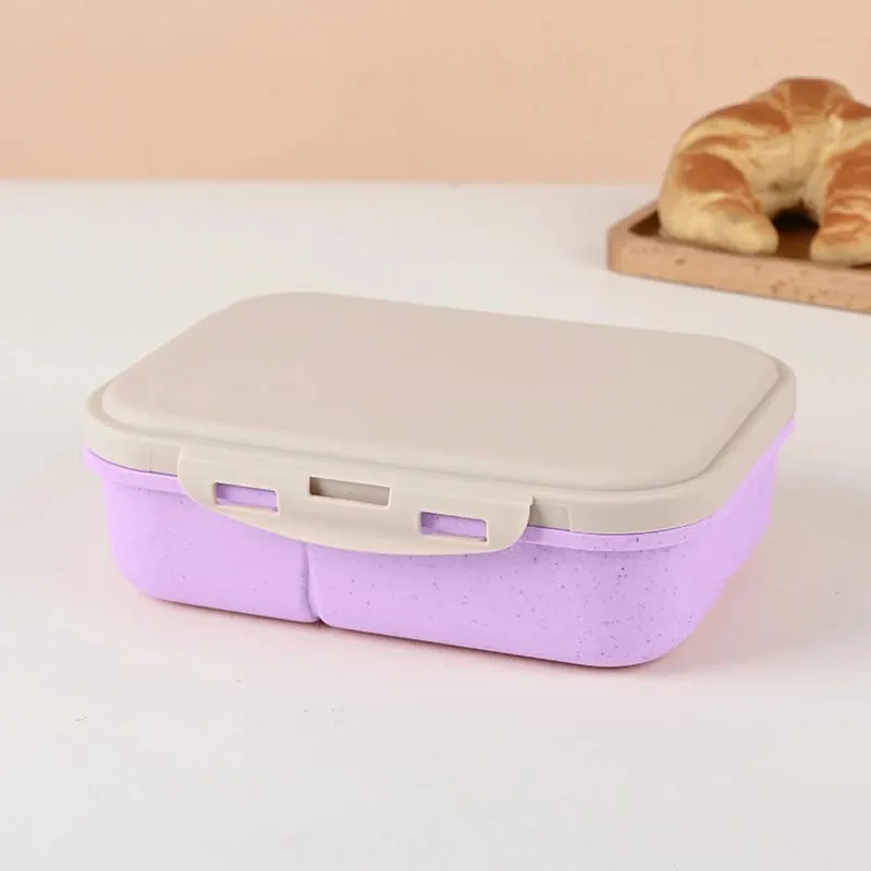 Demon Hunters Lunch Box para sa Boy Girl Cute Mira Zoey Jinu Portable Plastic Bento Box na may Dinnerware Food Fruit Container