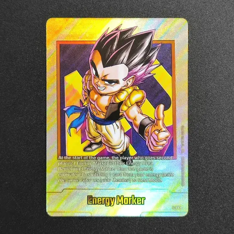 Self Made English Dragon Ball Super Fusion World Energy Markers Gold DBSFW_EM Son Goku Game Collection Flash Card Toy