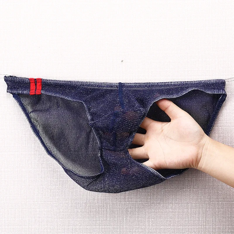 Men's Underwear Briefs Ultra Thin Low Rise Mesh Breathable Panties