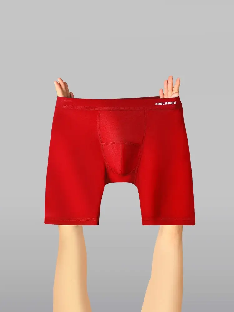 Celana Dalam Olahraga Kaki Anti Aus Pria Celana Boxer Modal Lima Kuartal Celana boxer lari panjang dan cepat kering — image 6