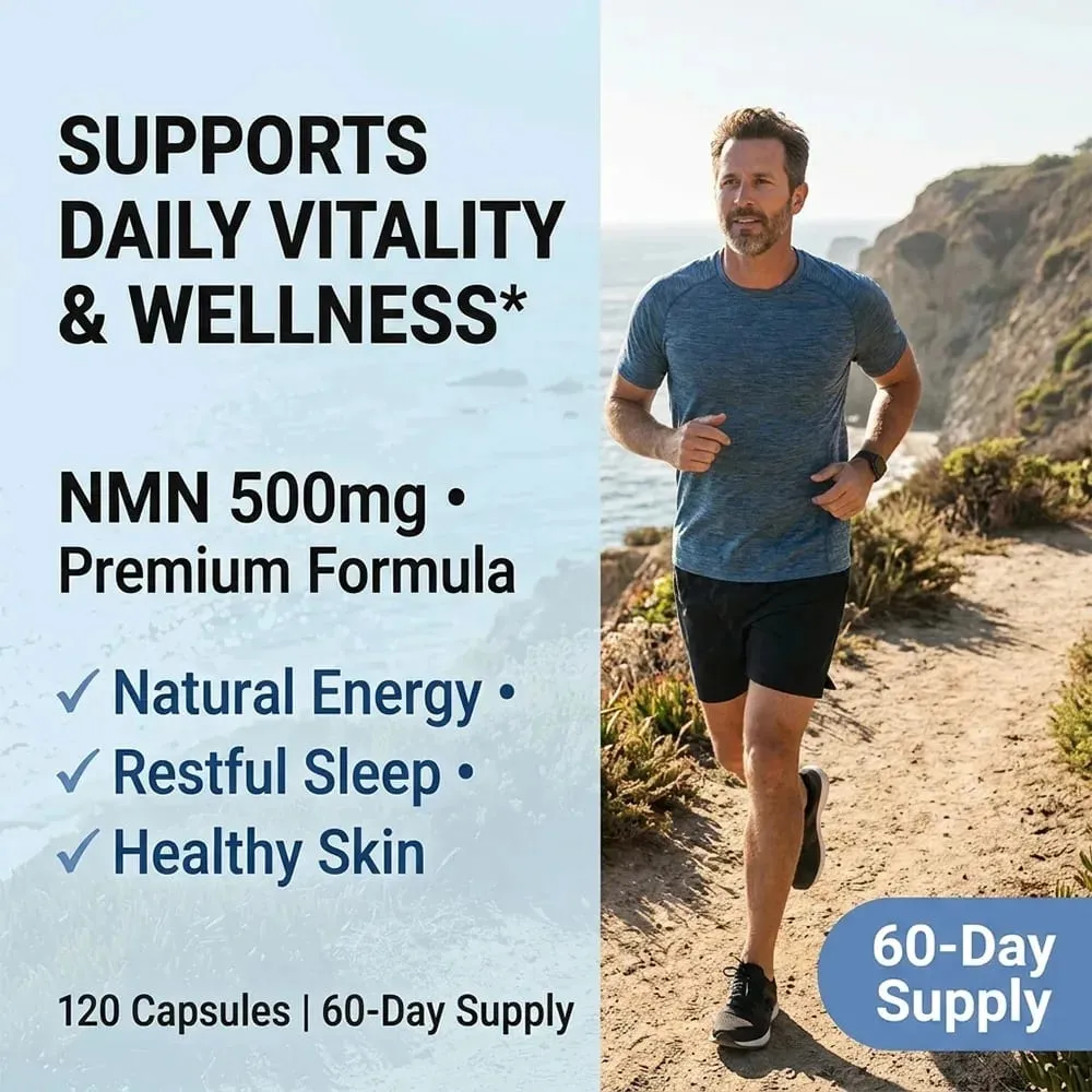 NMN Nicotinamide Mononucleotide - Supports Cell Repair and Growth Reduces Wrinkles and Increases Skin Elasticity