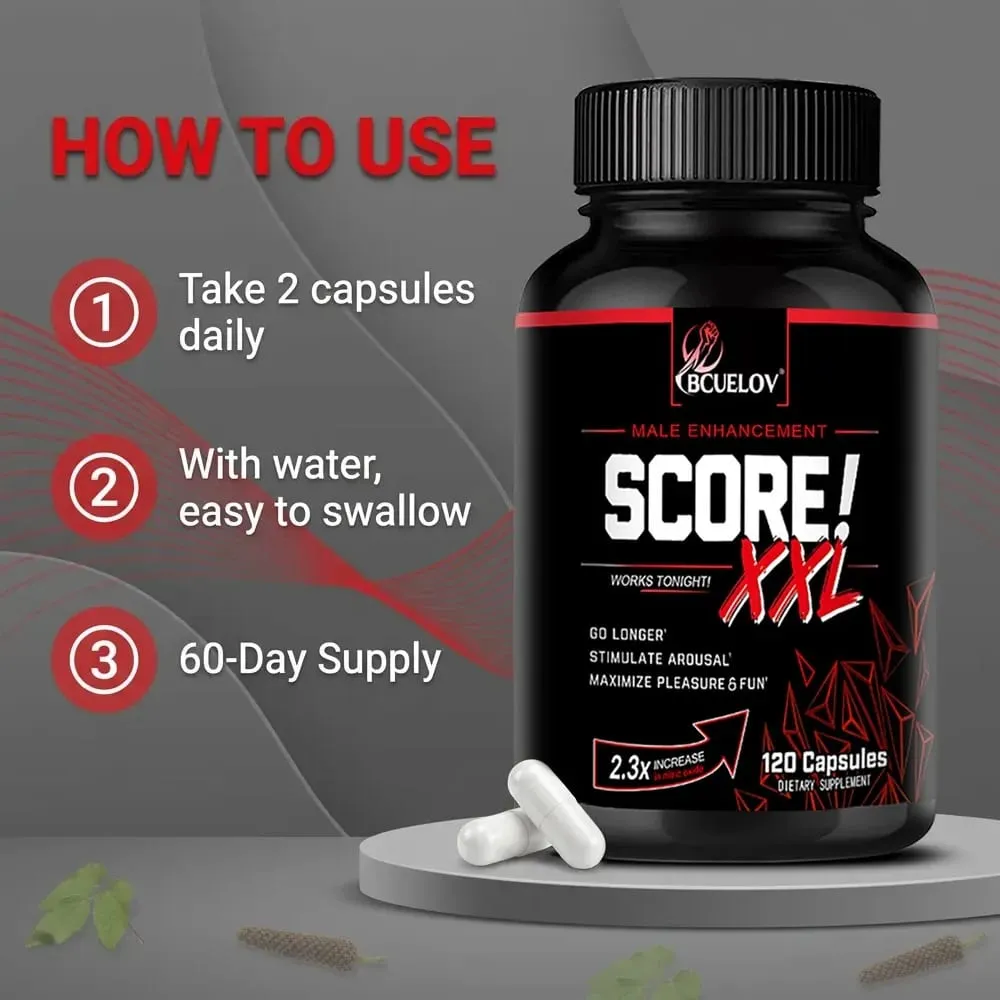 Force Score XXL Supplement with Maca and Tribulus To Help Muscle and Increase Endurance Promote Men's Health