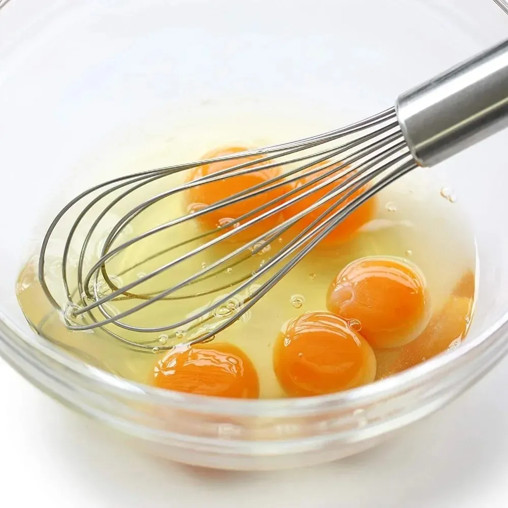 Hot Sale Premium Stainless Steel Manual Egg Beater 6‑Wire Balloon Whisk for Kitchen Baking Mixing 8‑10‑12 Inch Available