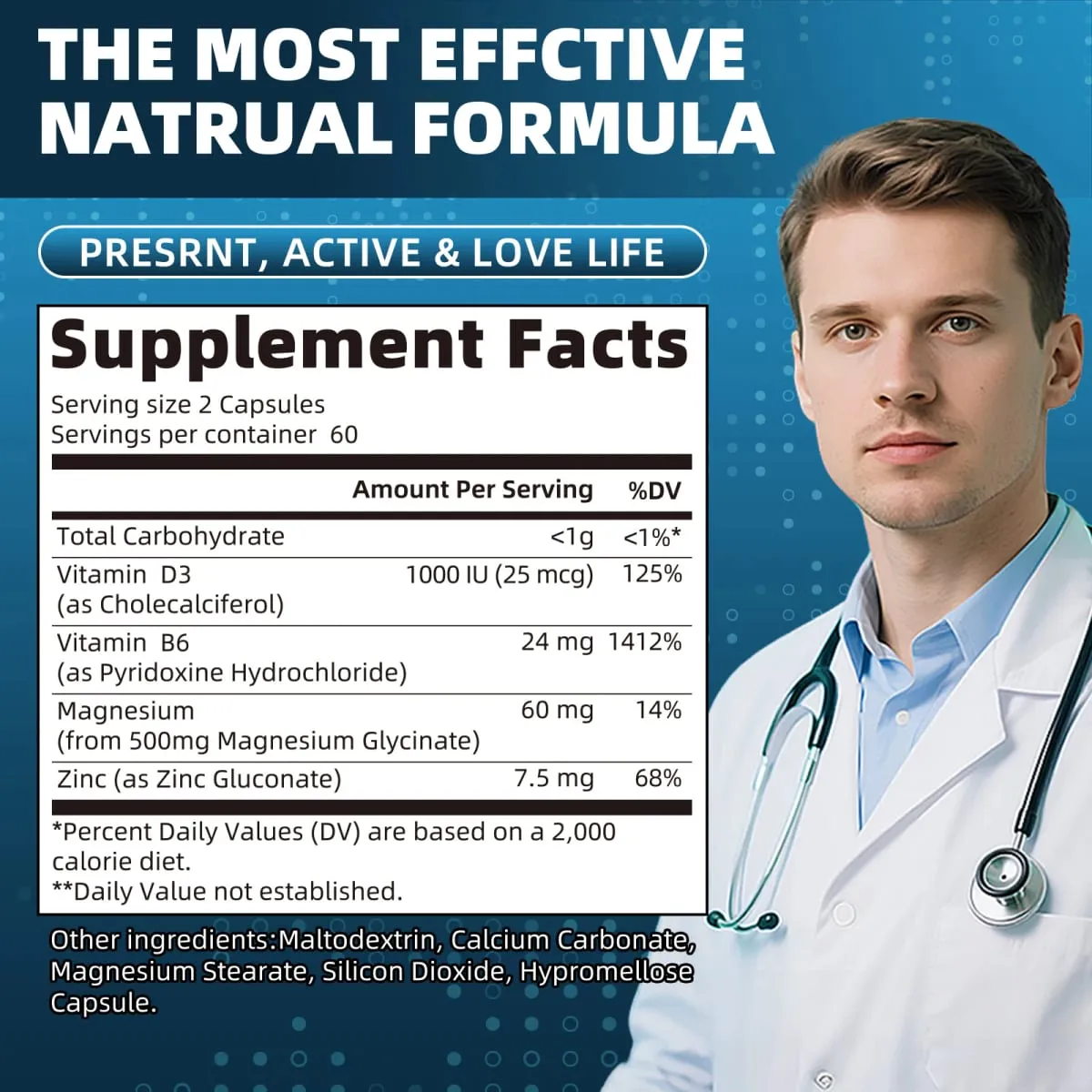 Magnesium Glycinate Supplement | Boost Immune System Improve Sleep Enhance Energy & Mood | 60/120 Capsules — image 2