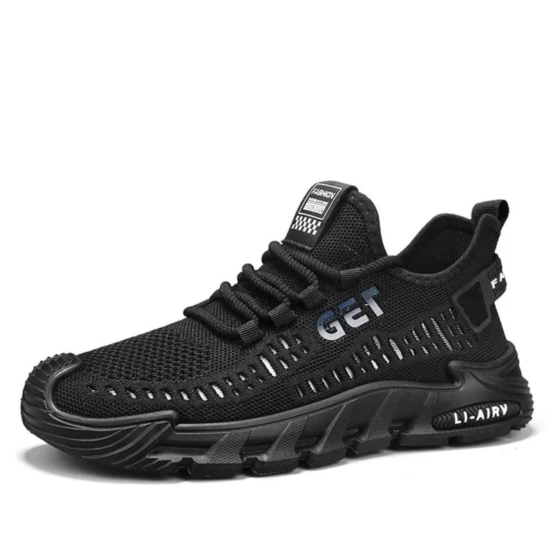 New Breathable Men's Casual Sneakers Anti-slip Lace Up Running Shoes Soft-soled Wear-resisting Slip-on Fashion Sneaker for Men