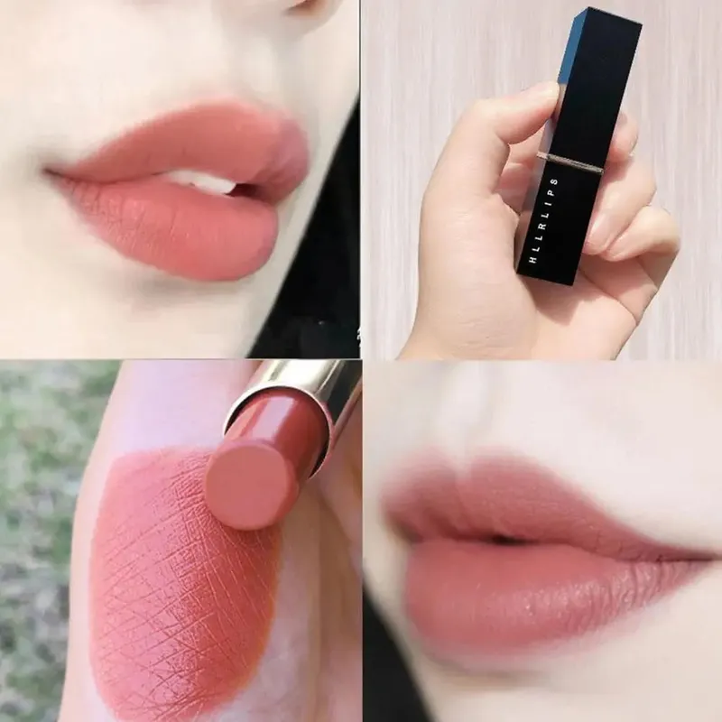8 farver Læbestift Vandtæt Svedtæt Langtidsholdbar Makeup Glitter Mat Fløjl Nøgen Læbestift Kvinder Kosmetik Makeup Læbe Skønhed
