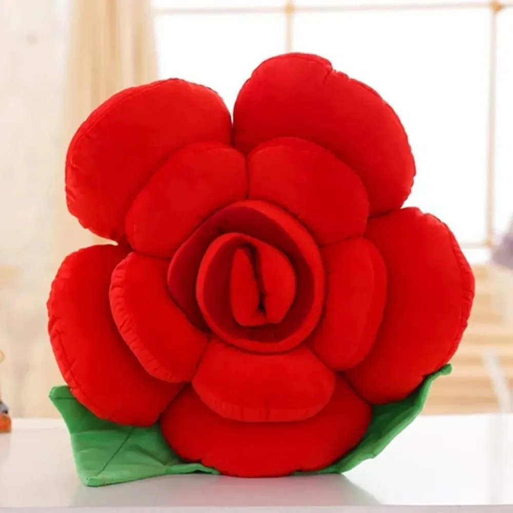 New Large Rose Shaped Pillow Plush Colorful Sofa Flower Cushion Simulated Car Interior Cushion Plush Toys