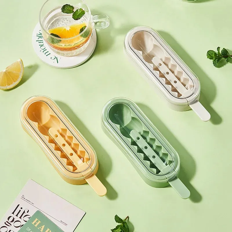 สร้างสรรค์มะเขือเทศบน Sticks Ice Cream Mould เกรดอาหารในครัวเรือน Ice Lolly แม่พิมพ์ซิลิโคน