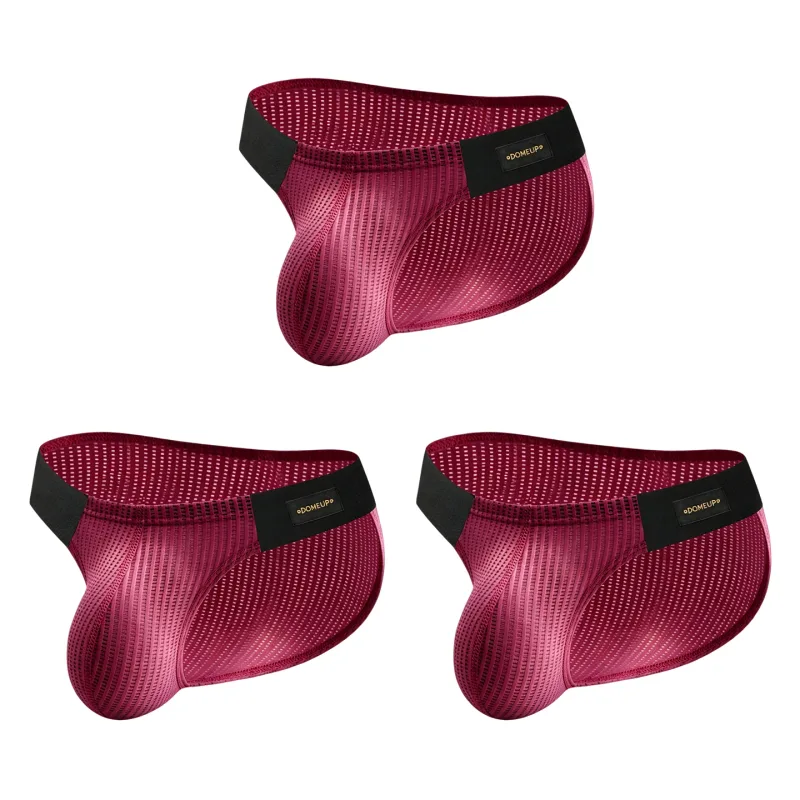 New Men's Silky Mercerized Briefs Quick‑Dry Breathable Lightweight Premium Texture Gym Workout Sports Male Underpants