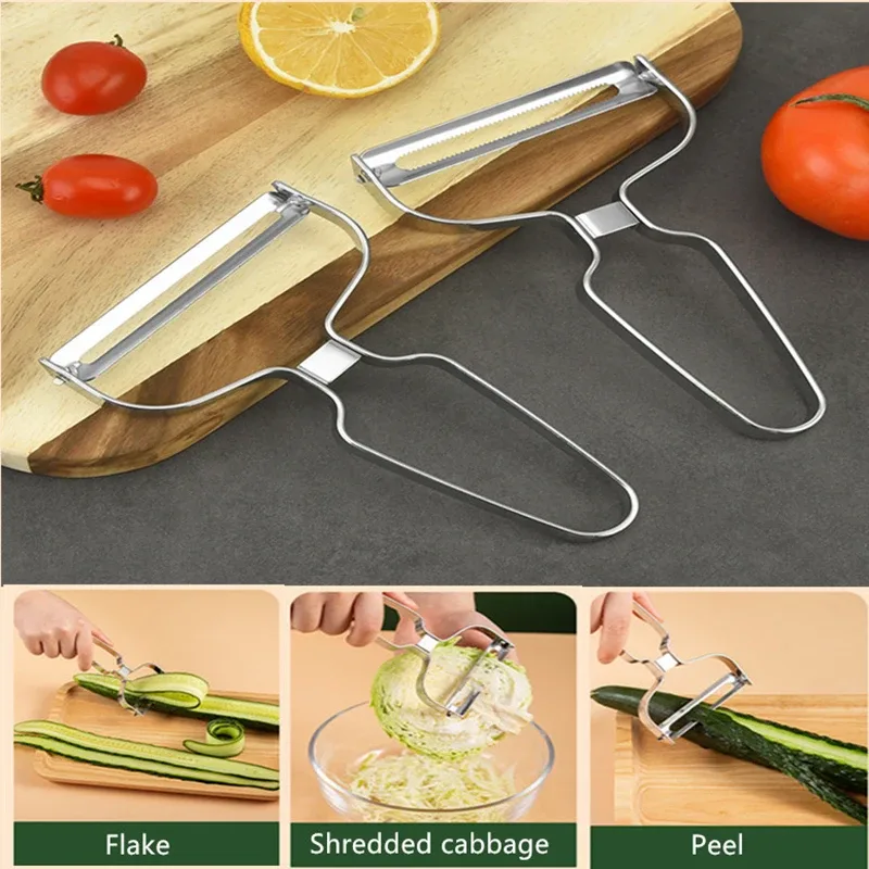 Peeler Gulay Prutas Hindi kinakalawang na Asero Knife Repolyo Graters Salad Patatas Slicer Mga Accessory sa Kusina Mga Tool sa Pagluluto Malapad ang Bibig