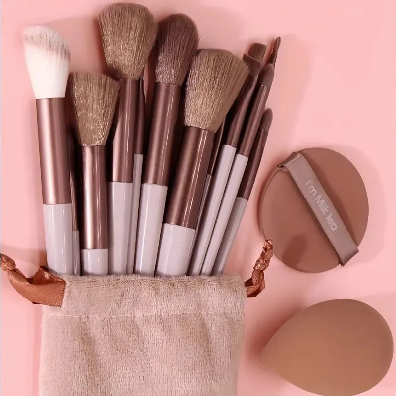 15PCS Professional Makeup Brush Set Soft Synthetic Hair Foundation Powder Blush Eyeshadow Brushes Complete Cosmetic Ma