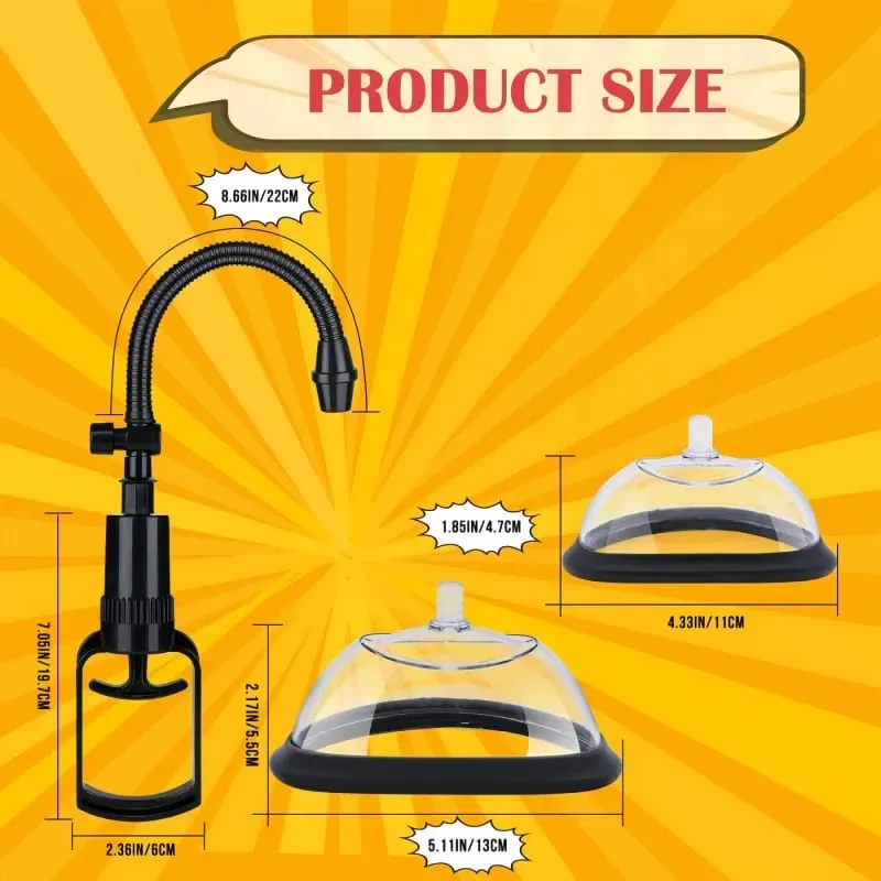 Manual Pussy Pump Vagina Clitoris Sucker Enlarge Vacuum Pump Manual Women Breast Massage Nipple Stimulator Adult Sex Toy