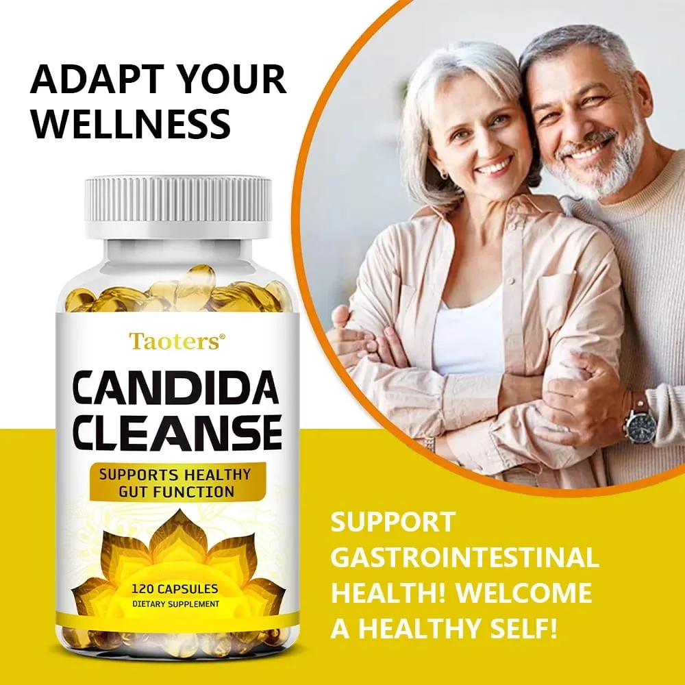 Candida Cleanse - Erkeklere ve Kadınlara Uygun Bağırsak ve Kolon Desteği Temizleme ve Detoksifikasyon Dengesi Sindirim