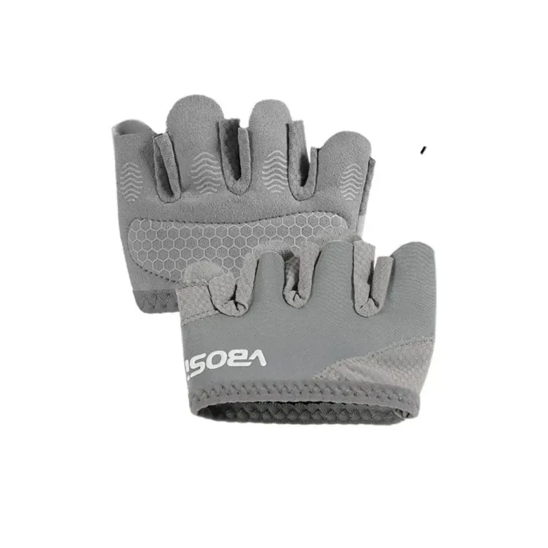 1Pair Anti-Slip Gym Half Finger Gloves Breathable Four Finger Weight Lifting Grips Anti-callus Gymnastics Grips Pull Ups Workout