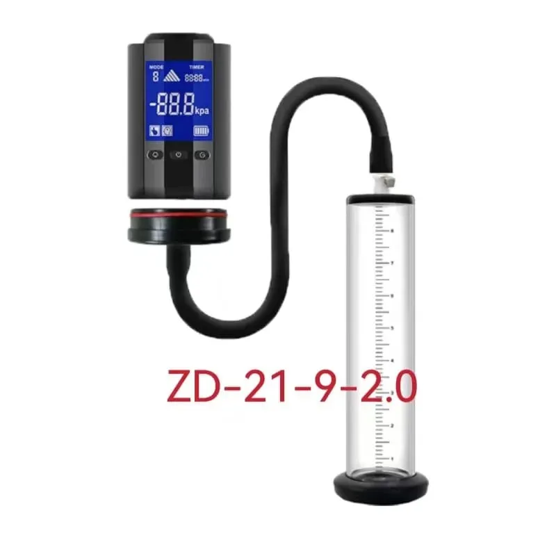 Electric Penis Vacuum Pump with Digital Display Male Enlargement Extender Trainer Rechargeable Adult Masturbation Sex Toy