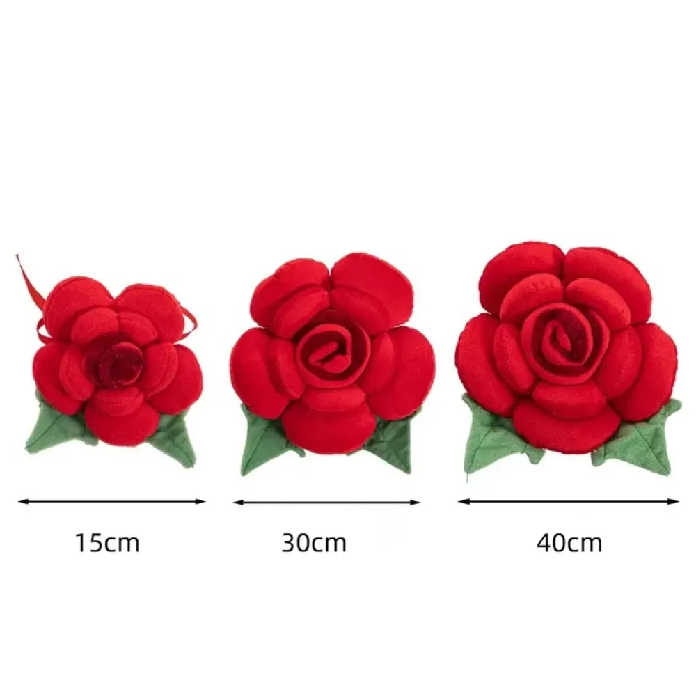New Large Rose Shaped Pillow Plush Colorful Sofa Flower Cushion Simulated Car Interior Cushion Plush Toys