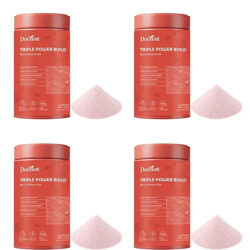 Docteat Triple Power Build Creatine Powder with Creatine HCL Creatine Monohydrate Electrolyte Hydration Blend 30 Servings — image 10