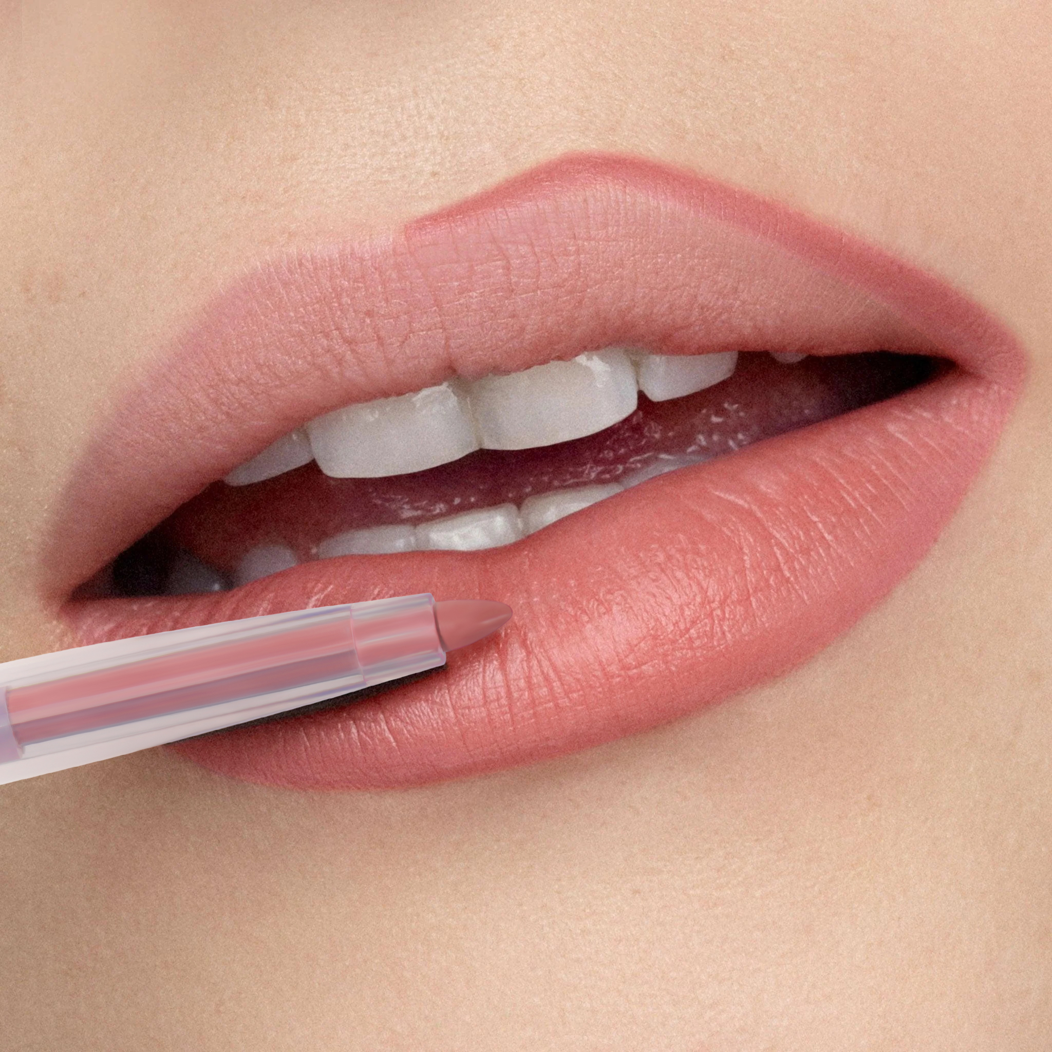 Matte Velvet Lip Liner Seksi Tahan Air Cair Lip Liner Tahan Lama Tanpa Tanda Kosmetik Rias Merah Telanjang