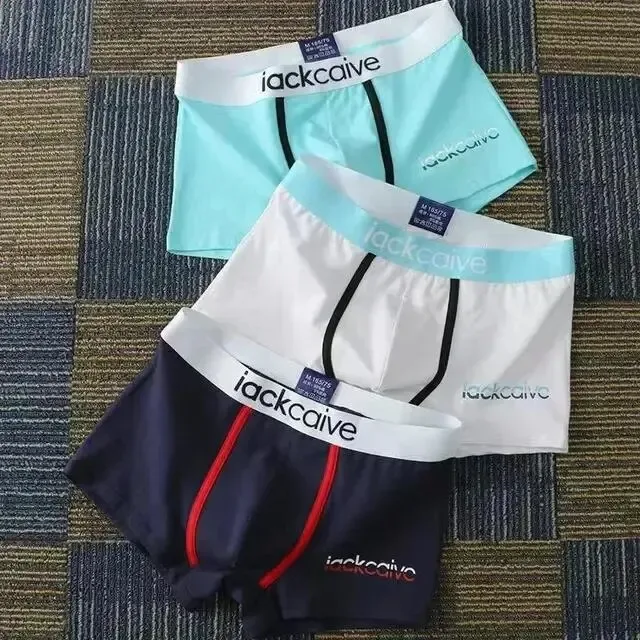 3Pcs Seluar Dalam Lelaki Kapas Seluar Dalam Lelaki Petinju Lelaki Bernafas Boxer Seluar Dalam Bercetak Seluar Dalam Selesa Seluar Dalam Lelaki M-3XL