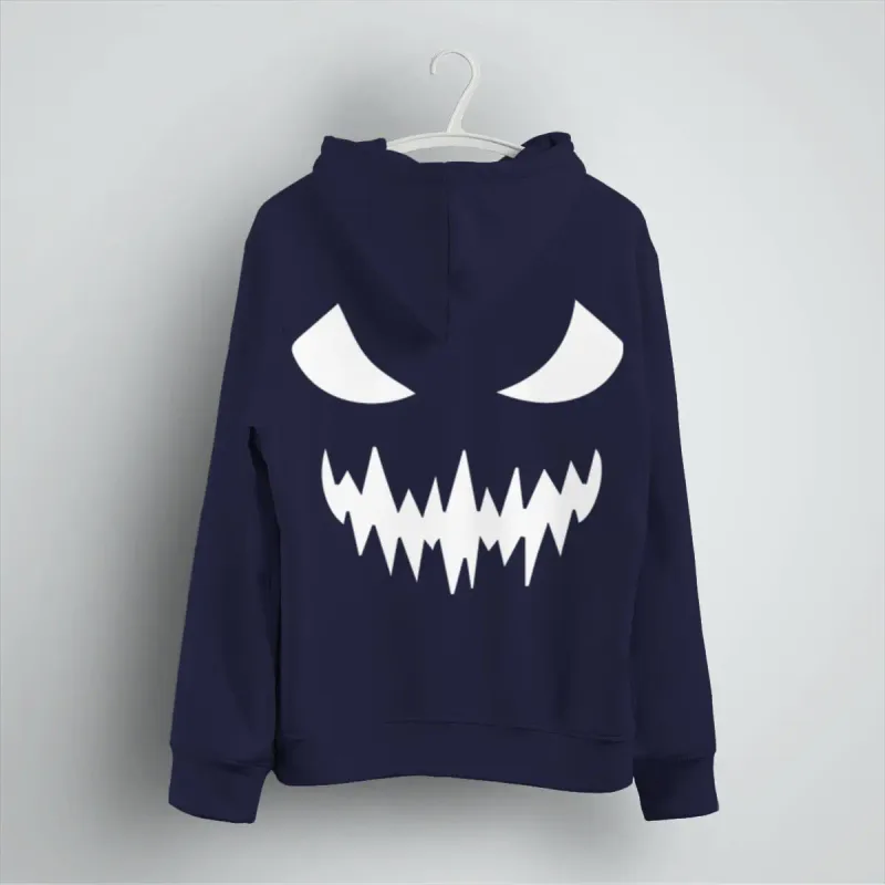 2026 Fashion Horror Movie Face Men's Hoodie Casual Long Sleeve Halloween Streetwear Unisex Luminous Style Hoodies