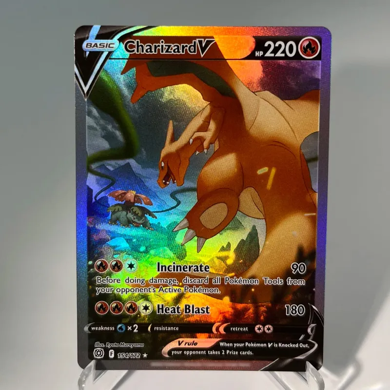 Pokémon GO PKM Cards PTCG6-E GX Rainbow Mewtwo V Dragonite VSTAR Rare Collection Battle Toys Gifts for Hobbies