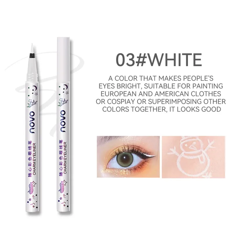 Colorful Eyeliner Multi Color Eyeliner Slim Pen Smoothly Outlines Creative Eye Makeup Eye Makeup