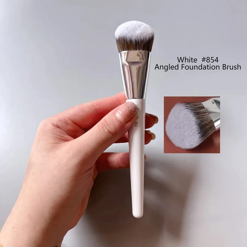 1pc White Powder Makeup Brushes 3D Liquid Foundation Base Make up Brush Eyeshadow blending Detail Face Eye Concealer Beauty tool
