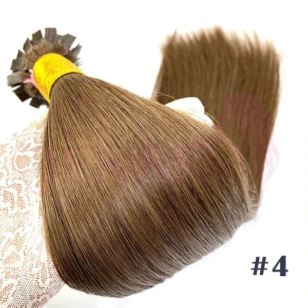 Straight Flat Tip Human Hair Extensions 16"-26" Inch 1g/Strand 100% Hair Extensions Keratin Capsule Fusion Hair For Women