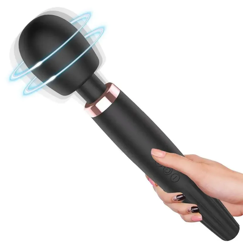 Topení Vibrátor Výkonné dildo AV Magic Wand Masážní přístroj G-Spot Sexuální hračky pro ženy Páry Klitoris stimulují zboží pro dospělé
