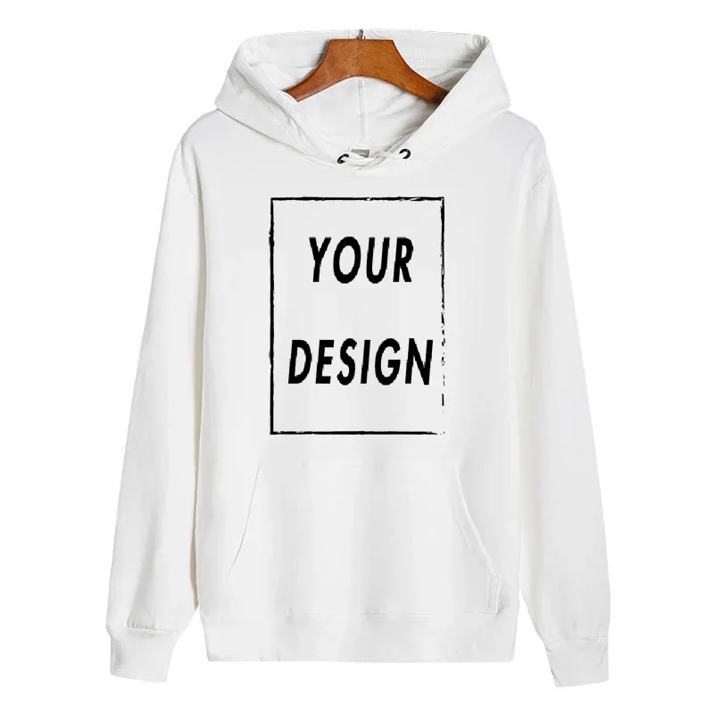 300g pure cotton hoodie custom design personalized logo long sleeved new men's and women's universal large casual sports sweat