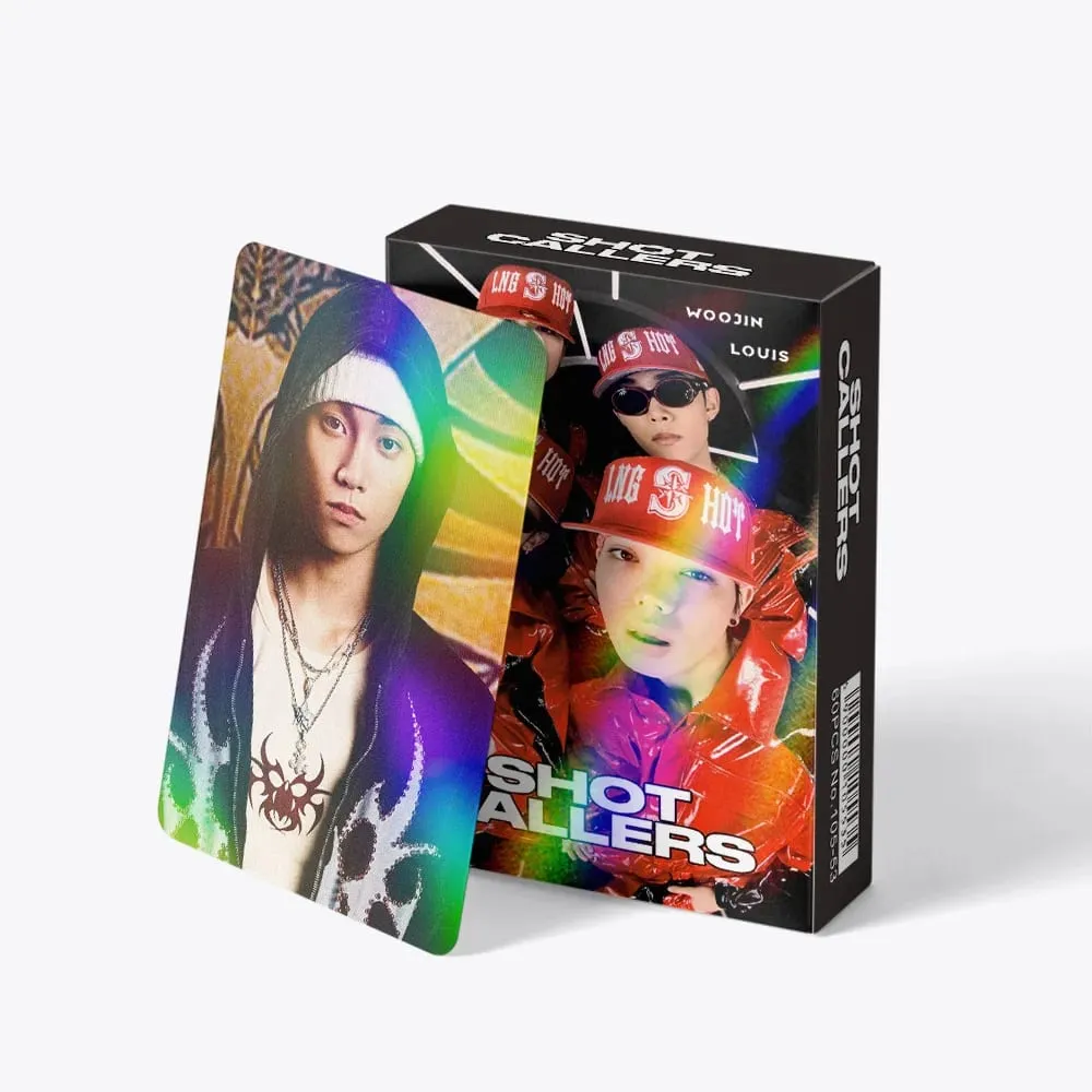 60 uds nuevo álbum LNGSHOT SHOT CALLERS pegatinas para sesiones fotográficas Kpop Merch Lomo juego de tarjetas colección de Fans tarjetas regalos