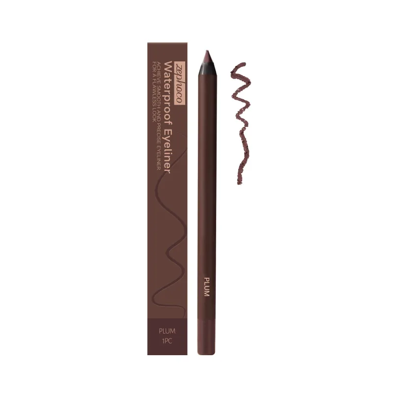 Zephoco Gel Eyeliner Pen Waterproof Smooth Eye Makeup Long Lasting Sweat Proof Oil Proof Smudge Proof Eye Liner Pencil Makeup